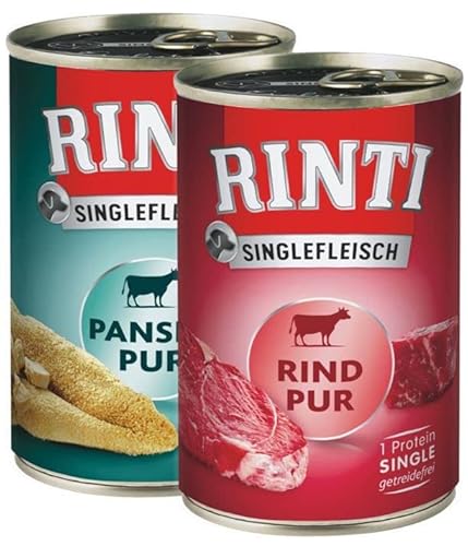 Rinti Singlefleisch Multipack Rind & Pansen 12 x 800 g von Rinti