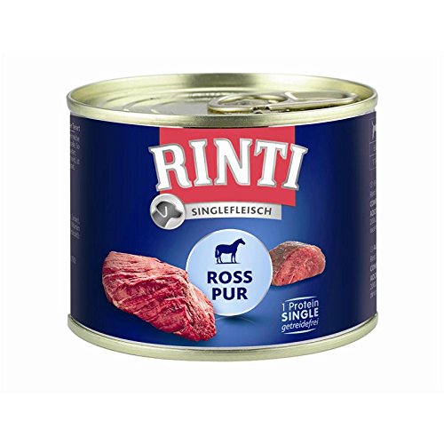 Rinti Singlefleisch Ross Pur | 12x185g Hundenassfutter von Rinti