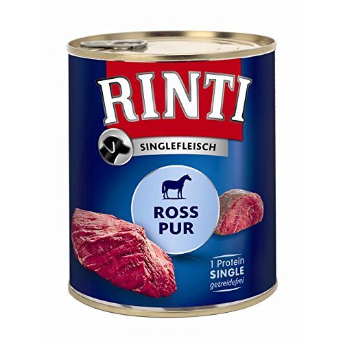Rinti Singlefleisch Ross Pur 800g - Sie erhalten 6 Packung/en; Packungsinhalt 0,8 Kg von Rinti
