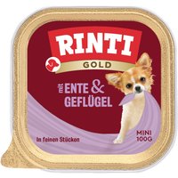 Sparpaket RINTI Gold Mini 48 x 100 g - Ente & Geflügel von Rinti