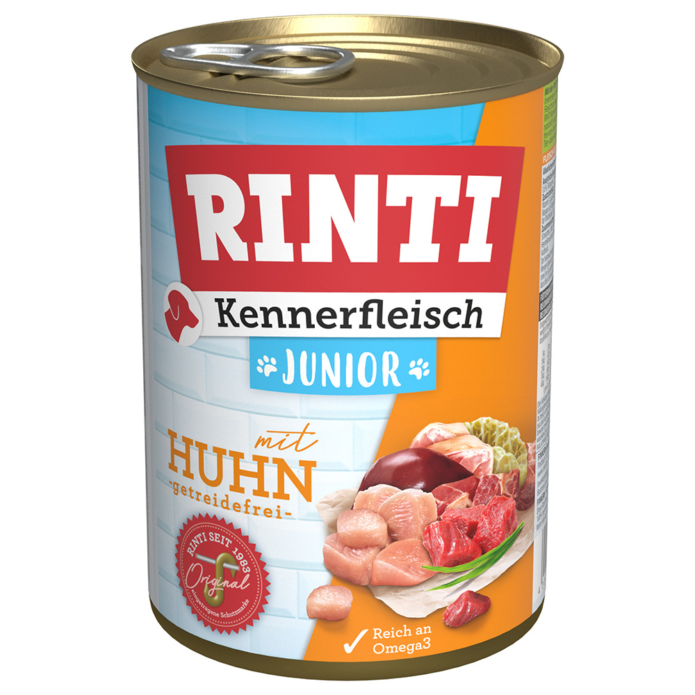 Sparpaket RINTI Kennerfleisch 12 x 400 g - Junior: Huhn von Rinti