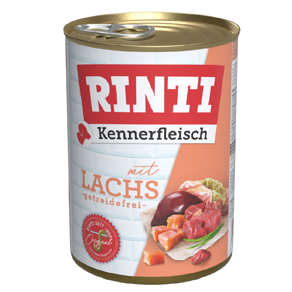 Sparpaket RINTI Kennerfleisch 12 x 400 g - Lachs Sparpaket RINTI Kennerfleisch 12 x 400 g - Lachs von Rinti