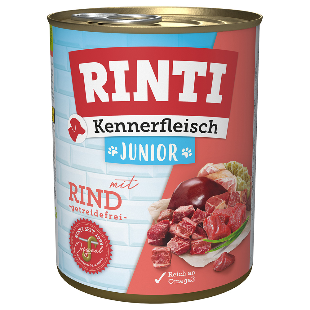 Sparpaket RINTI Kennerfleisch 12 x 800 g - Junior: Rind von Rinti