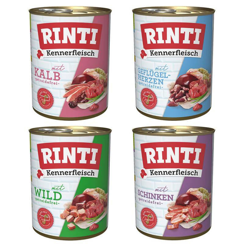 Sparpaket RINTI Kennerfleisch 12 x 800 g - Mixpaket 1 von Rinti