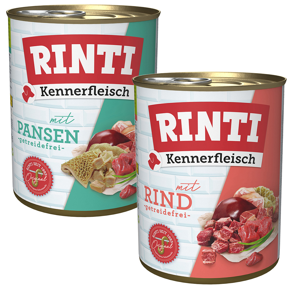 Sparpaket RINTI Kennerfleisch 12 x 800 g - Mixpaket Rind: 2 Sorten Sparpaket RINTI Kennerfleisch 12 x 800 g - Mixpaket Rind: 2 Sorten von Rinti