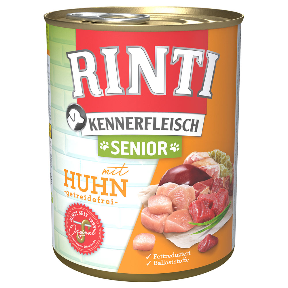 Sparpaket RINTI Kennerfleisch 12 x 800 g - Senior: Huhn von Rinti