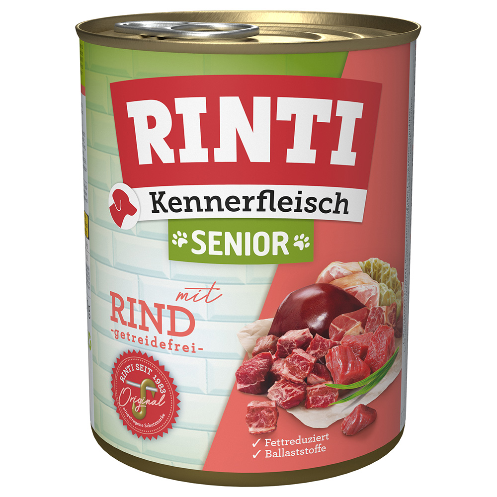 Sparpaket RINTI Kennerfleisch 12 x 800 g - Senior: Rind von Rinti