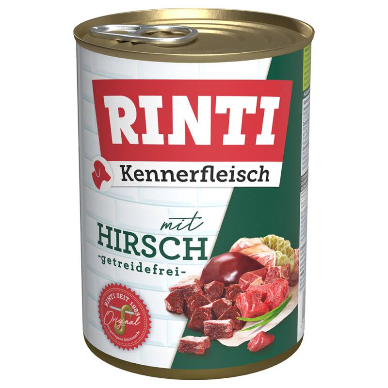 Sparpaket RINTI Kennerfleisch 24 x 400g - Hirsch von Rinti