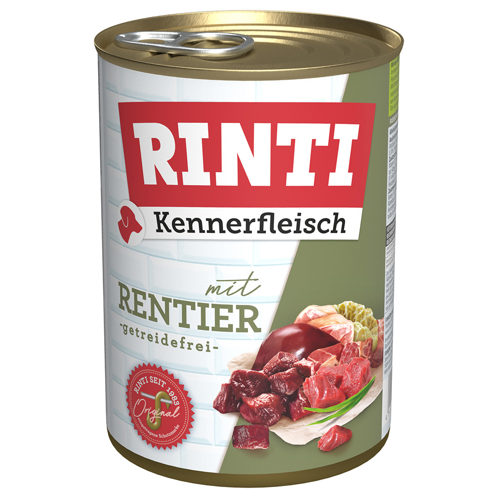 Sparpaket RINTI Kennerfleisch 24 x 400 g - Rentier von Rinti