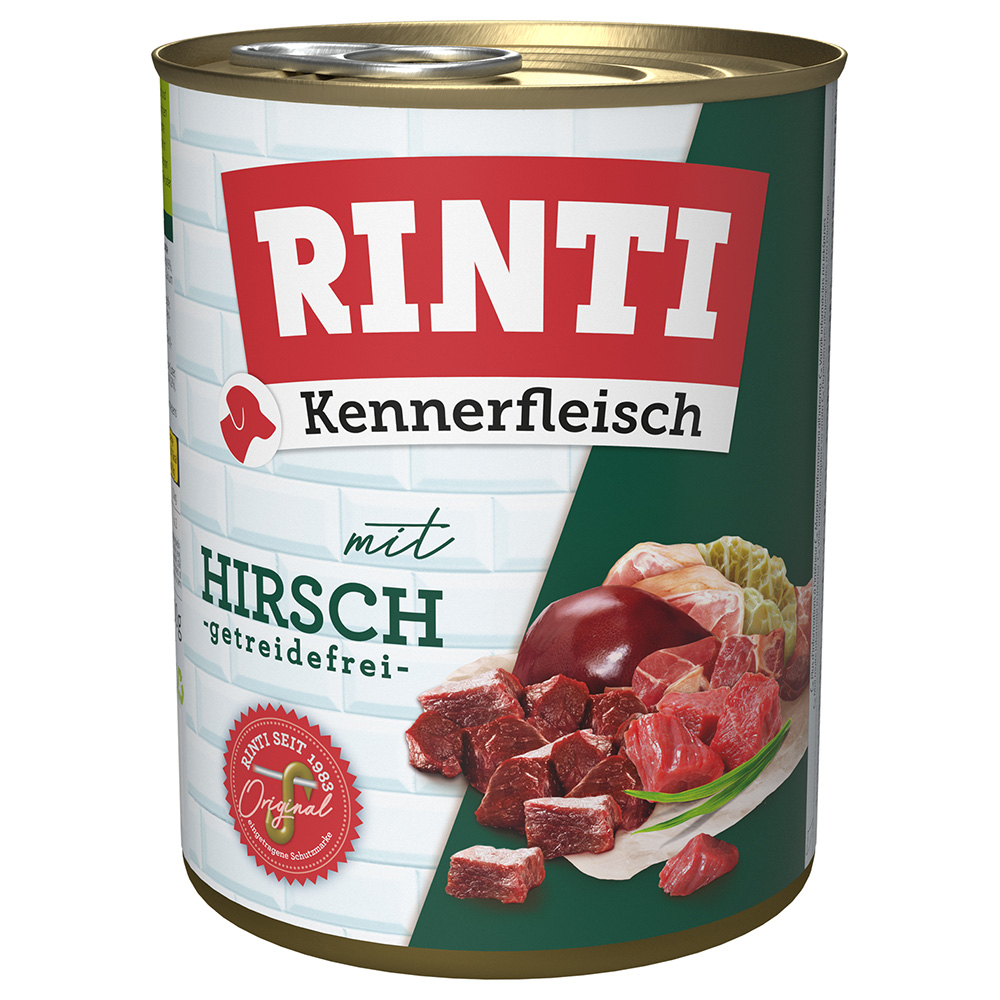 Sparpaket RINTI Kennerfleisch 24 x 800g - Hirsch Sparpaket RINTI Kennerfleisch 24 x 800g - Hirsch von Rinti
