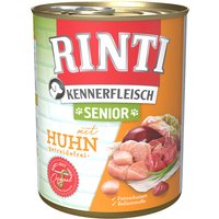 RINTI Kennerfleisch 800g x 24 - Sparpaket - Senior Huhn von Rinti