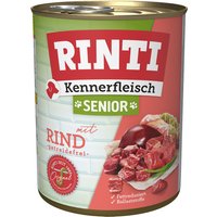 RINTI Kennerfleisch 800g x 24 - Sparpaket - Senior Rind von Rinti