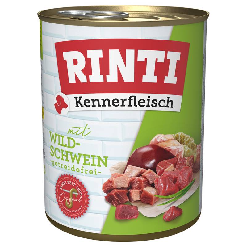 Sparpaket RINTI Kennerfleisch 24 x 800g - Wildschwein von Rinti