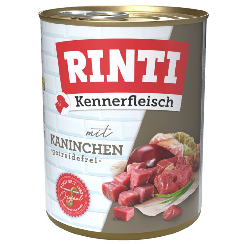 Sparpaket RINTI Kennerfleisch 24 x 800g - Kaninchen von Rinti