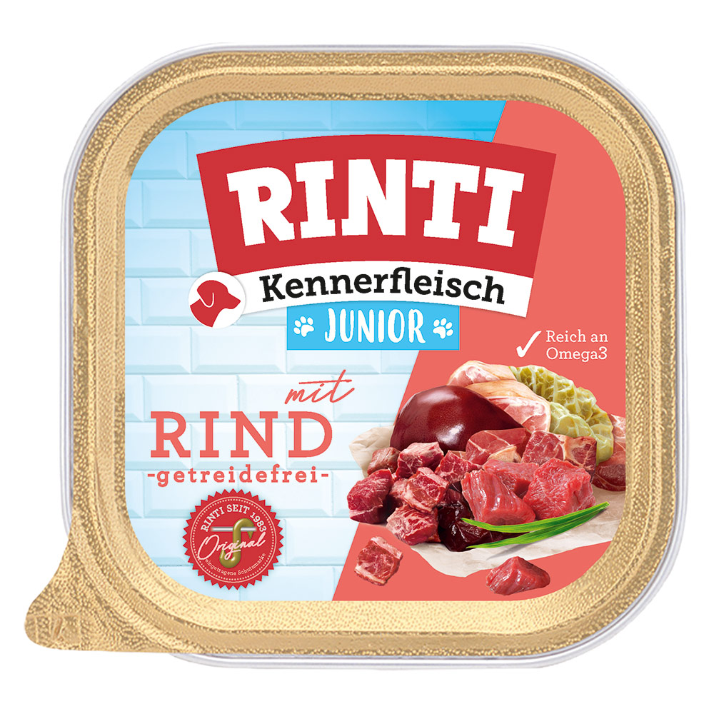 Sparpaket RINTI Kennerfleisch Junior 18 x 300 g - Rind Sparpaket RINTI Kennerfleisch Junior 18 x 300 g - Rind von Rinti