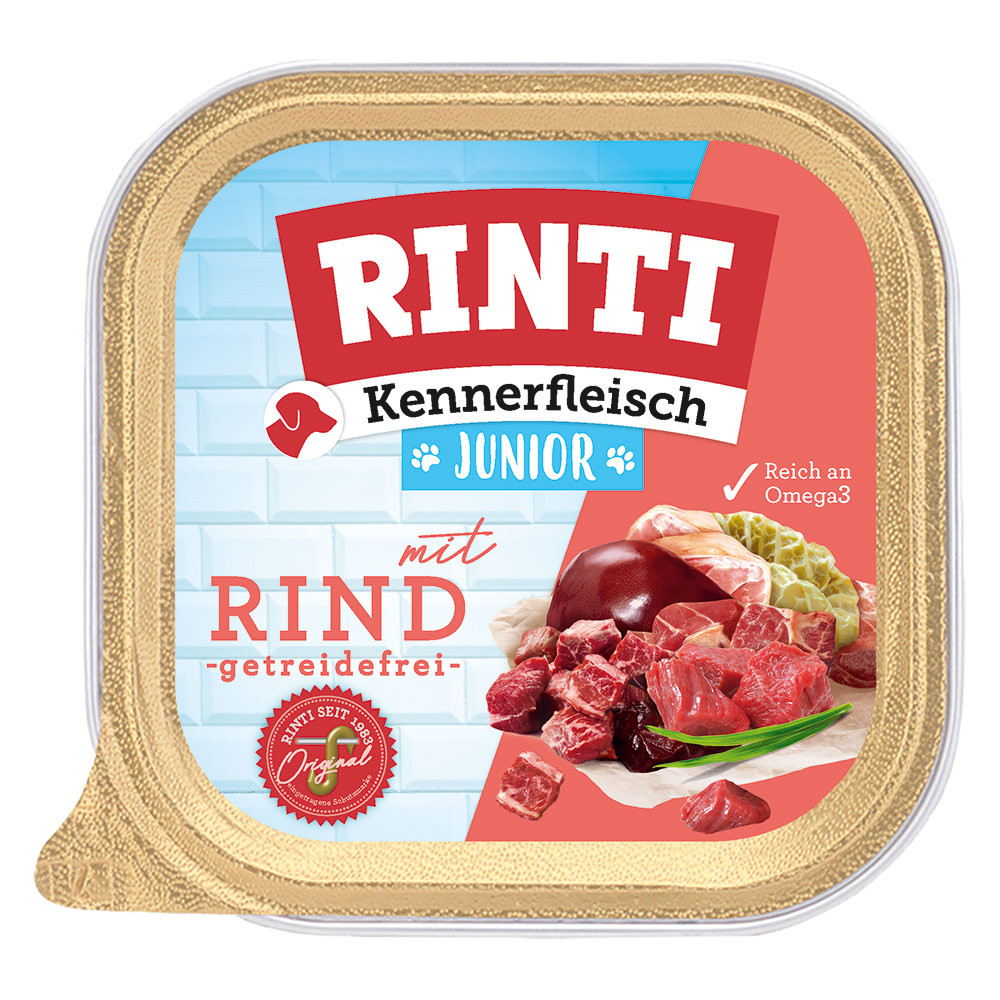 Sparpaket RINTI Kennerfleisch Junior 18 x 300 g - Rind von Rinti