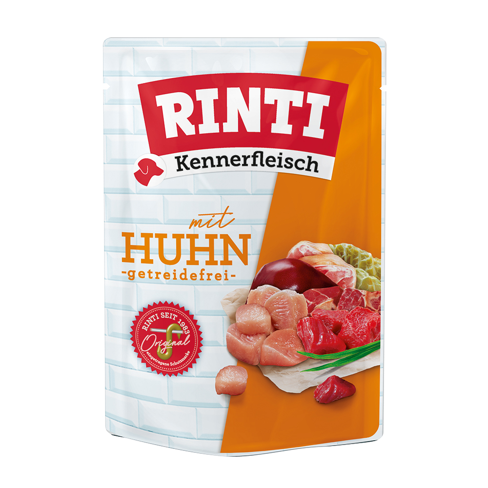 Sparpaket RINTI Kennerfleisch Pouches 20 x 400 g - Huhn von Rinti