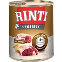 Sparpaket RINTI Sensible 24 x 800 g - Lamm & Kartoffel von Rinti