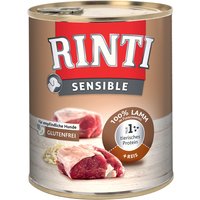 Sparpaket RINTI Sensible 24 x 800 g - Lamm & Reis von Rinti