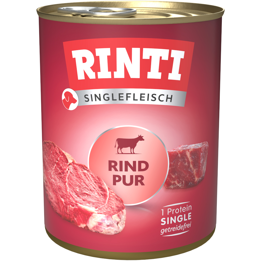 Sparpaket RINTI Singlefleisch 12 x 800 g - Mixpaket: 2 Sorten Sparpaket RINTI Singlefleisch 12 x 800 g - Mixpaket: 2 Sorten von Rinti