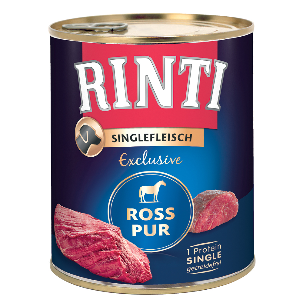 Sparpaket RINTI Singlefleisch 24 x 800g - Exclusive Ross pur von Rinti