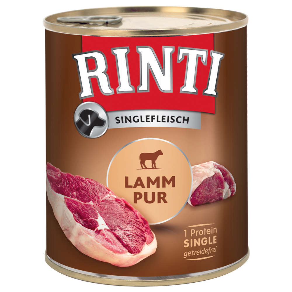 Sparpaket RINTI Singlefleisch 24 x 800g - Lamm pur von Rinti