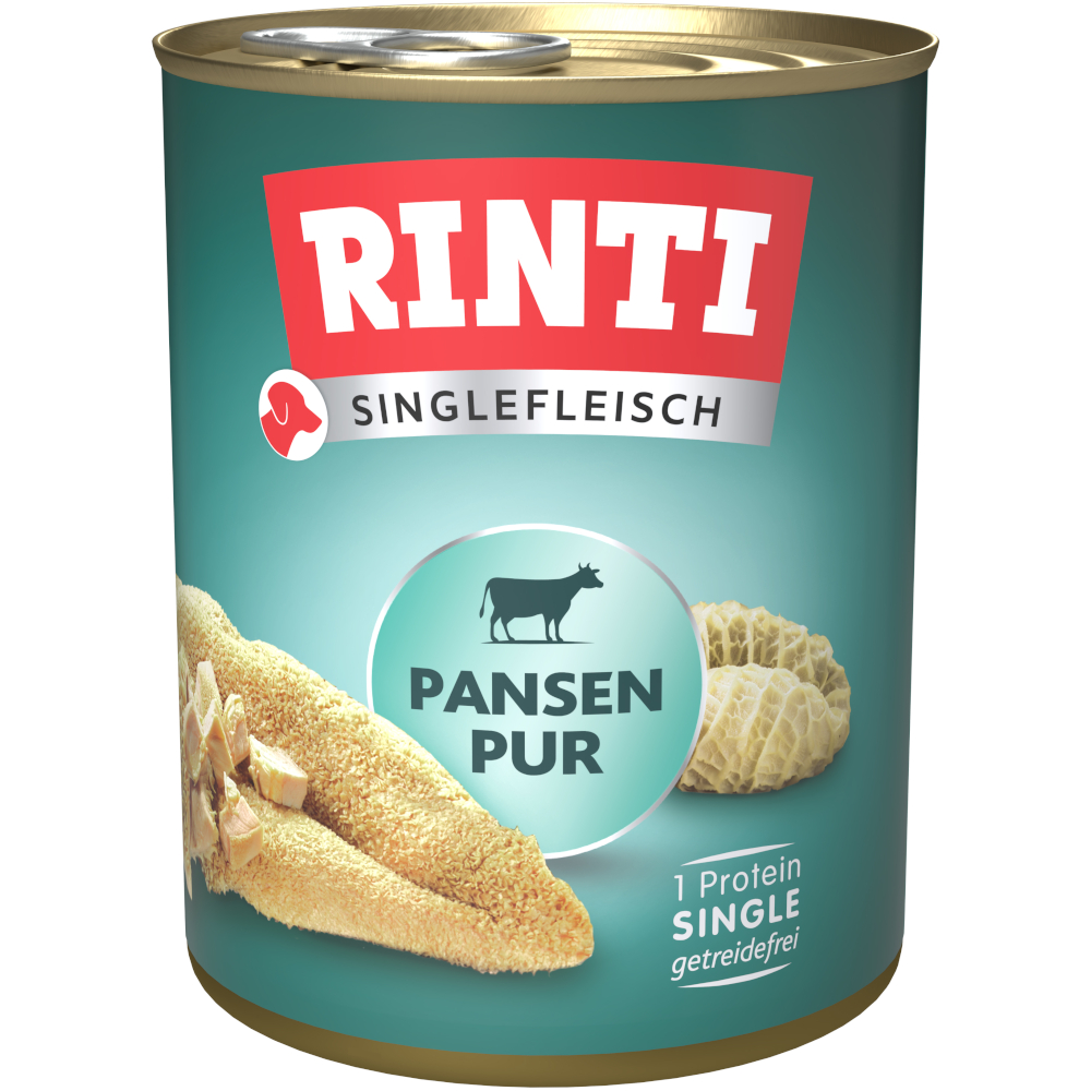 Sparpaket RINTI Singlefleisch 24 x 800g - Pansen pur von Rinti