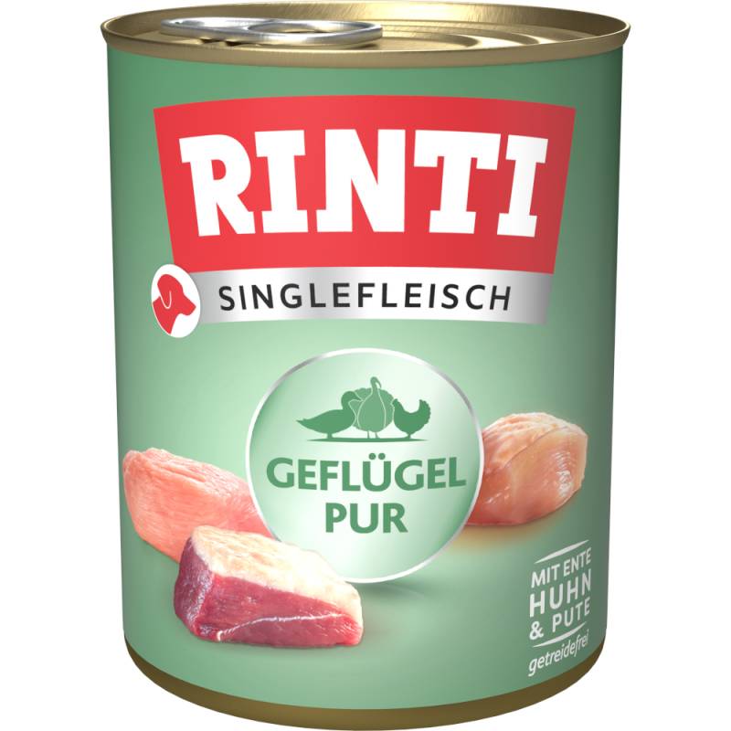 Sparpaket RINTI Singlefleisch 12 x 800 g - Geflügel Pur von Rinti