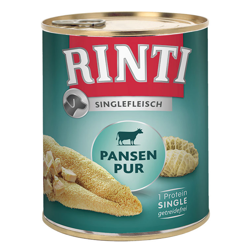 Sparpaket: RINTI Singlefleisch 12 x 800 g - Pansen pur von Rinti