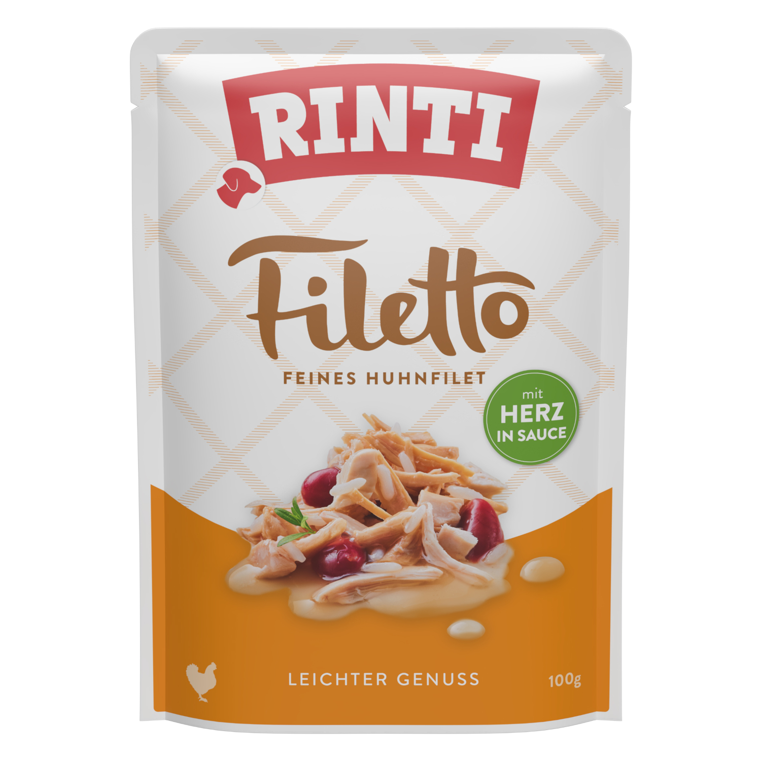 Sparpaket: Rinti Filetto in Sauce 48 x 100 g - Huhn & Herz von Rinti