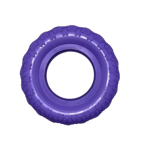 Riolino Kauring für Hunde aus Naturkautschuk – Befüllbares Kauspielzeug in Reifenoptik – Robust & zahnfreundlich für Starke Kauer – Hundespielzeug Kaureifen – Farbe Velvet von Riolino mit der Pfote direkt ins Herz