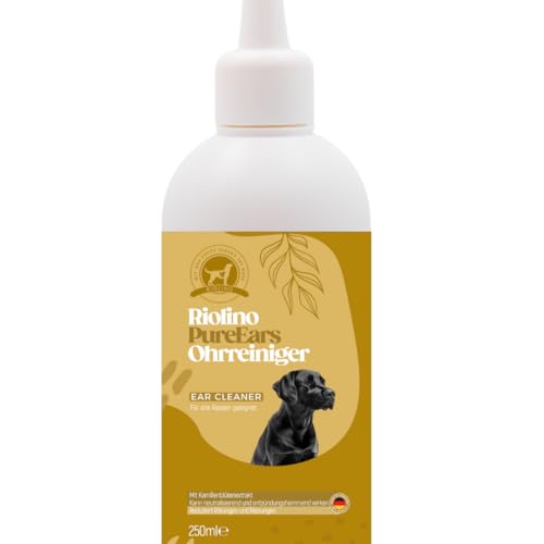 Riolino PureEars– Sanfte Reinigung für empfindliche Ohren 100% natürlich gegen Entzündung, Juckreiz, Ohrenspülung, Ohrenschmalz Entferner, Ohrenreiniger für Hunde Pflegeprodukt Riolino PureEars– Sanfte Reinigung für empfindliche Ohren 100% natürlich gegen Entzündung, Juckreiz, Ohrenspülung, Ohrenschmalz Entferner, Ohrenreiniger für Hunde Pflegeprodukt von Riolino mit der Pfote direkt ins Herz