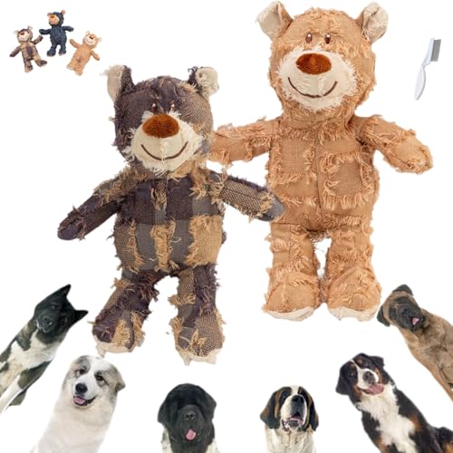 Unbreaka Bear,Unbreaka Bear Dog Unbreakable Teddy Extreme Bear,Dog Companion for Heavy Chewers,Unbreakable Bear Dog Toy,Queaky Tough Heavy Duty Chewer Large Breed DogToy (Dark purple+Light brown*2PCS) Unbreaka Bear,Unbreaka Bear Dog Unbreakable Teddy Extreme Bear,Dog Companion for Heavy Chewers,Unbreakable Bear Dog Toy,Queaky Tough Heavy Duty Chewer Large Breed DogToy (Dark purple+Light brown*2PCS) von Ripkegn
