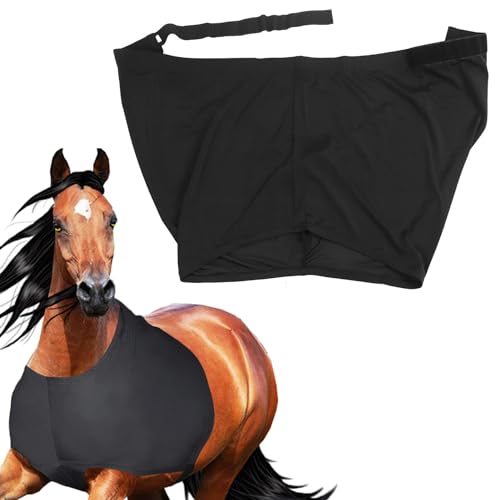Rissunkv Horse Sleazy Shoulder,Stretch-Schulterschutz für Pferde - Pferdeweste aus hochelastischem Stoff | Anti-Latz, Stretchweste für Bewegungsfreiheit, Brustschutz für Pferde von Rissunkv