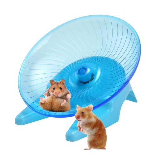 Leises Hamsterrad,Ultra-leises, transparentes Trainingsrad für Hamster - Indoor-Hamsterspielzeug für Hamster, Goldbären, Rennmäuse mit fettem Schwanz, Honighasen, Zwerghamster Ristyur von Ristyur