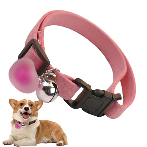 Ristyur Basic Hundehalsband, kleine Hundehalsbänder mit Plüsch-Herzanhänger, Glocke, leichtes Katzenhalsband, verstellbares Haustierzubehör für Hunde, Katzen, Welpen, Kätzchen Ristyur Basic Hundehalsband, kleine Hundehalsbänder mit Plüsch-Herzanhänger, Glocke, leichtes Katzenhalsband, verstellbares Haustierzubehör für Hunde, Katzen, Welpen, Kätzchen von Ristyur