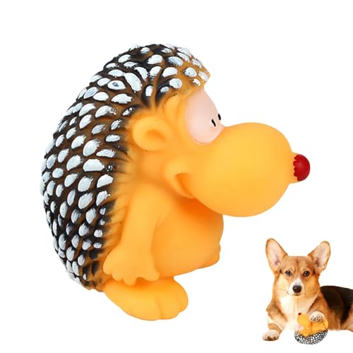 Ristyur Hundespielzeug Igel Quietschen,Hundequietschenspielzeug - Interaktives Spielzeug für Haustiere | Beißtraining und robust für Hundewelpen, niedliches, quietschendes und kauendes, von Ristyur