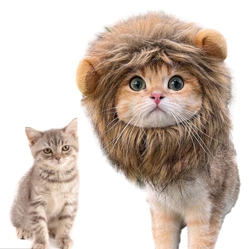 Ristyur Katzen-Löwen-Kapuze, Löwenmähnen-Perücke, glattes Löwenhaar, lustige Kätzchen, Katzen, waschbar, Kostüm, Löwenhaarmut, Katzen-Cosplay-Bekleidung Ristyur Katzen-Löwen-Kapuze, Löwenmähnen-Perücke, glattes Löwenhaar, lustige Kätzchen, Katzen, waschbar, Kostüm, Löwenhaarmut, Katzen-Cosplay-Bekleidung von Ristyur