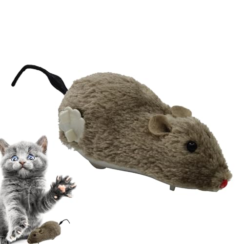 Ristyur Katzenspielzeug Maus beweglich | Aufziehbare Plüschmaus, Katzenspielzeug, interessantes Katzenspielzeug, dekoratives Kätzchen, Stofftier, interaktives Spaßzubehör für Haustiere Ristyur Katzenspielzeug Maus beweglich | Aufziehbare Plüschmaus, Katzenspielzeug, interessantes Katzenspielzeug, dekoratives Kätzchen, Stofftier, interaktives Spaßzubehör für Haustiere von Ristyur