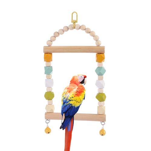 Ristyur Vogelspielzeug für Sittiche – Holzsitzstange Sittichschaukel | Papagei stehend Kaustange Vogelkäfig Zubehör Sitzstange Ständer Vogelkäfig Spielzeug Haustierbedarf Ristyur Vogelspielzeug für Sittiche – Holzsitzstange Sittichschaukel | Papagei stehend Kaustange Vogelkäfig Zubehör Sitzstange Ständer Vogelkäfig Spielzeug Haustierbedarf von Ristyur