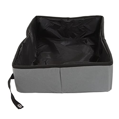 Collabsible Cat Müllschachtel für Reisen, Tragbare Katzenratschachtel für Haus- und Outdoor -Camping, 600d Oxford -Stoffmaterial (Gray) von Riuulity