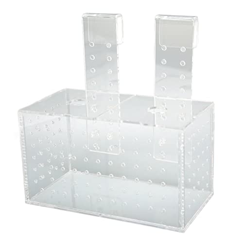 Riuulity Fischzuchtbox, Stabile Aquarienbrüterei, Sichere Schützende Transparente Hakeninstallation für Aquarien (17 * 9 * 10 cm) von Riuulity
