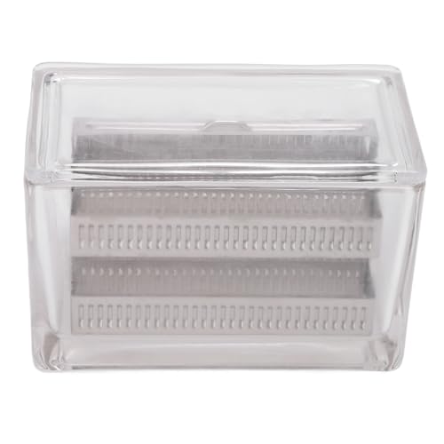 Glasfärbungsglas mit Deckel für Tier- und Pflanzenproben, Klarer Behälter für Laborexperimente, Geeignet für Färbung von Glasrutschen Geeignet (60 Objektträger Kapazität Jar) von Riuulity