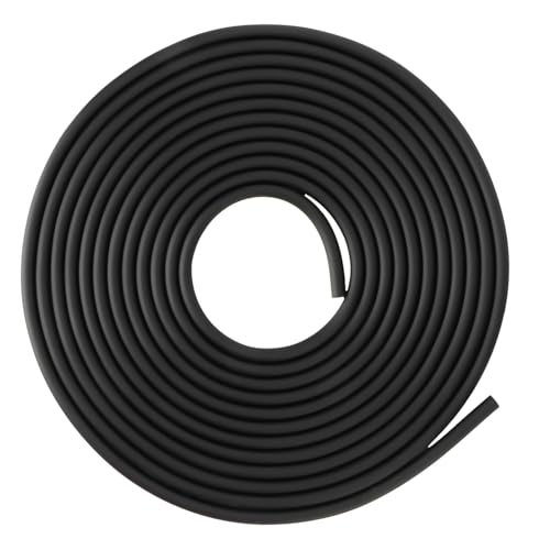 Riuulity 5m Aquariumluftpumpenrohr, Silikon -Sauerstoffschlauch für Fische, Dickes Flexibles Sauerstoffrohr, Sicher für Frische oder Umgebungen, Cuttable, mit Mehreren Farben Erhältlich (Black) von Riuulity