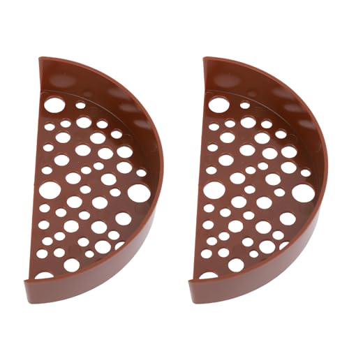 Riuulity Escondite Breed Höhle aus Resistenten Plastikgarnelen mit Löcher Sicherer Zufluchtsort für Jugendgarnelen und Erwachsene (Brown) von Riuulity