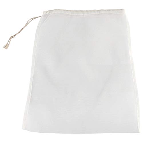 Riuulity Food Grade 66 Polyamid Brew Filtertasche, Wiederverwendbares Hausbierherstellung mit Kordelkordel für Hopfentrennung, Marmelade und Weinherstellung (45x62cm) von Riuulity