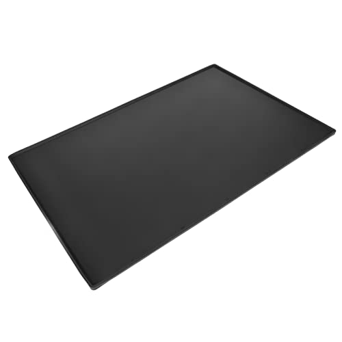 Haustier-Futtermatte, Verhindert Verschütten, Wasserdicht, Weich, Leicht zu Reinigen, Verhindert Rutschen, Futternapf-Matte, Silikon für Hundefutter (Schwarz) von Riuulity