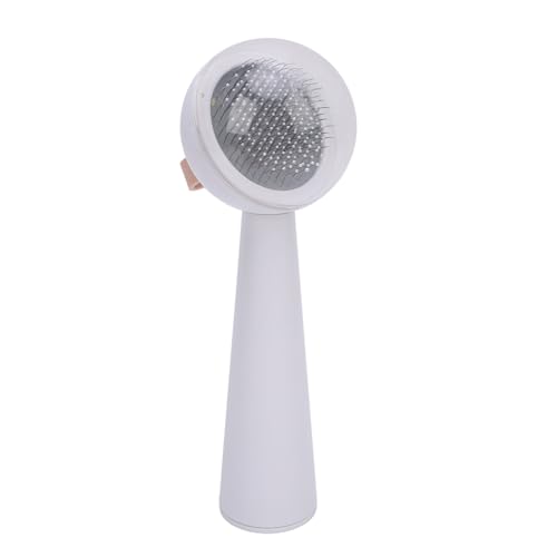 Riuulity Haustierpflegebürste Bequeme Massage Anti -statischer Ergonomischer Griff Einfach zu Bedienen anwendbar: Kurze und Langhaarige Tiere (White) von Riuulity