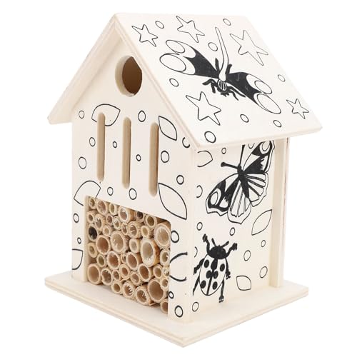 Riuulity Holzbienenhotel, Boost 20 -Fach Sanfte Einsame Bienen Bestäubung für Garten mit Einfachem Reittier, Anziehen Strombestäuber Zum Nisten an. Riuulity Holzbienenhotel, Boost 20 -Fach Sanfte Einsame Bienen Bestäubung für Garten mit Einfachem Reittier, Anziehen Strombestäuber Zum Nisten an. von Riuulity