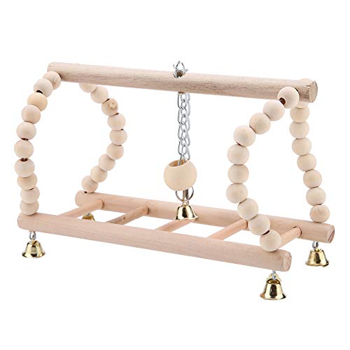 Riuulity Holzklettern Swing Leiter Spielzeug für Haustierpapageien, Langlebige und Umweltfreundliche Vogelübungsbrücke für Vögel und Hamster, 1 Pack Riuulity Holzklettern Swing Leiter Spielzeug für Haustierpapageien, Langlebige und Umweltfreundliche Vogelübungsbrücke für Vögel und Hamster, 1 Pack von Riuulity
